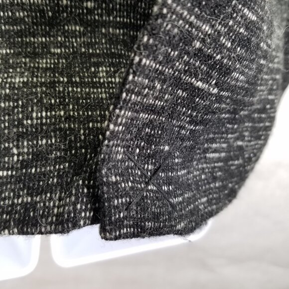 Cartonnier Anthropologie Blazer Sz S Black Gray White Static Tweed Jacket Lined - Picture 8 of 15